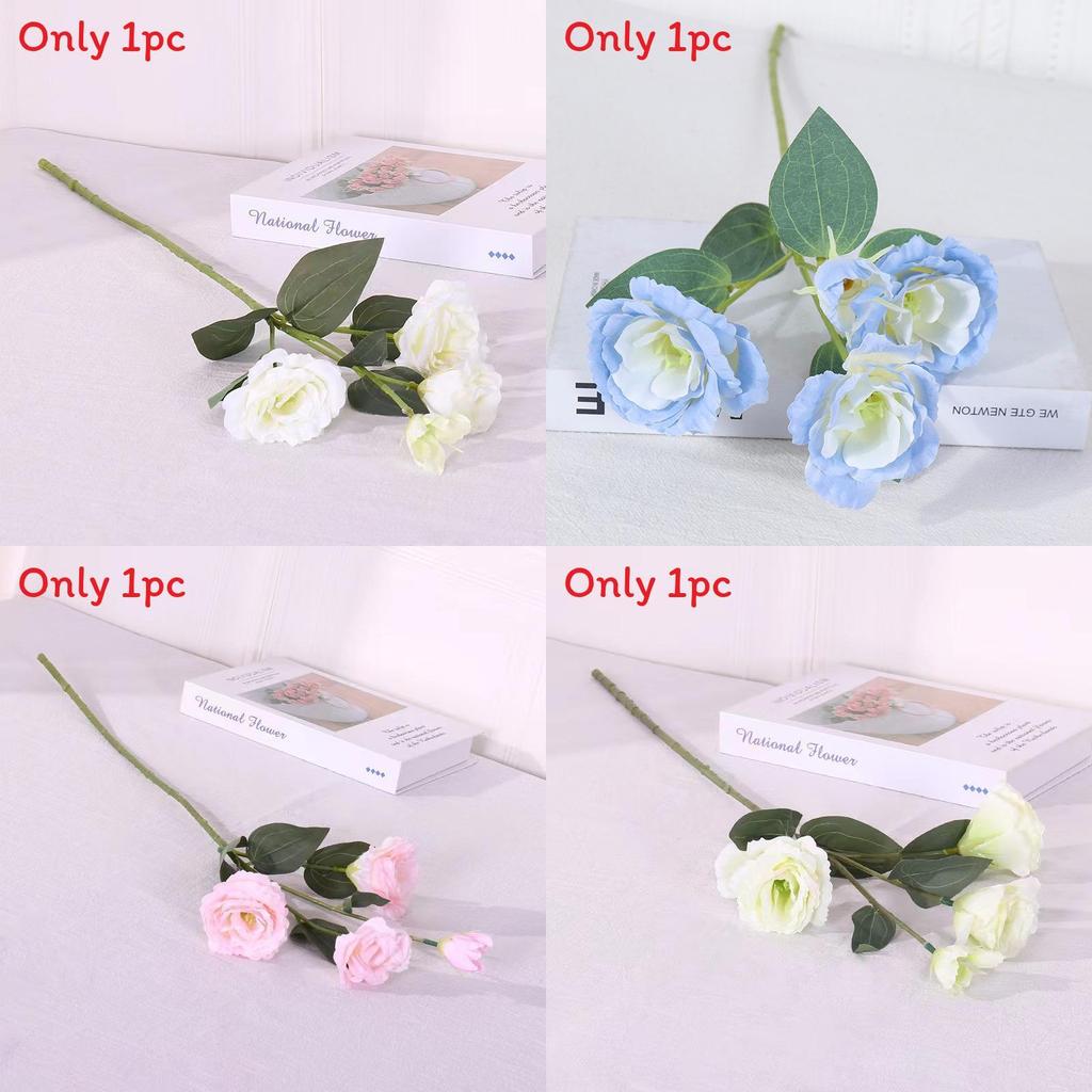 Artificial Eustoma Flower Bouquet For Wedding Party Decor Gift For Loved Ones