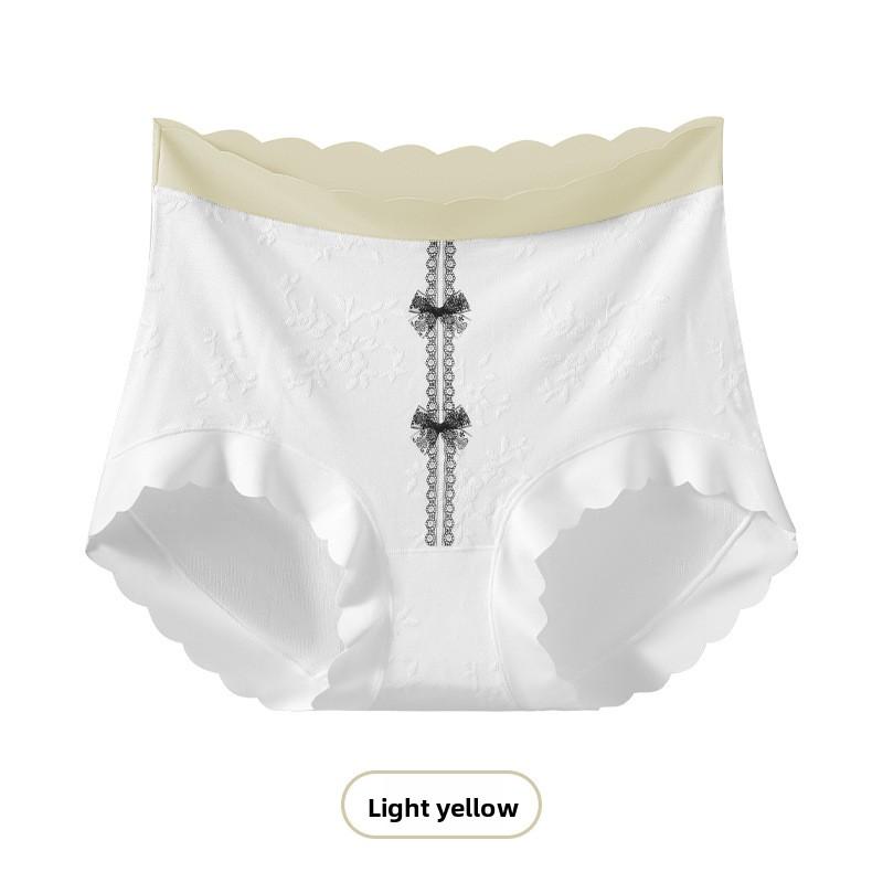 Women Summer New Cotton Anti Bacterial High Waist No Mark Hip Briefs