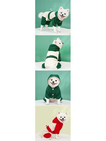 Waterproof Outdoor Suit for Small & Medium Dogs: Autumn/Winter Pet Clothing with Leash Accessories