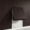 Self-adhesive Wood-grain Slat-effect Wall Sticker – 3D Grooved Grid-stripe Panel Wallpaper Roll