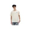 Li Ning Logo Print Schnelltrocknendes Atmungsaktives Kurzarm-T-Shirt Herren Oberteile Mondlicht-Grau ATST535-3