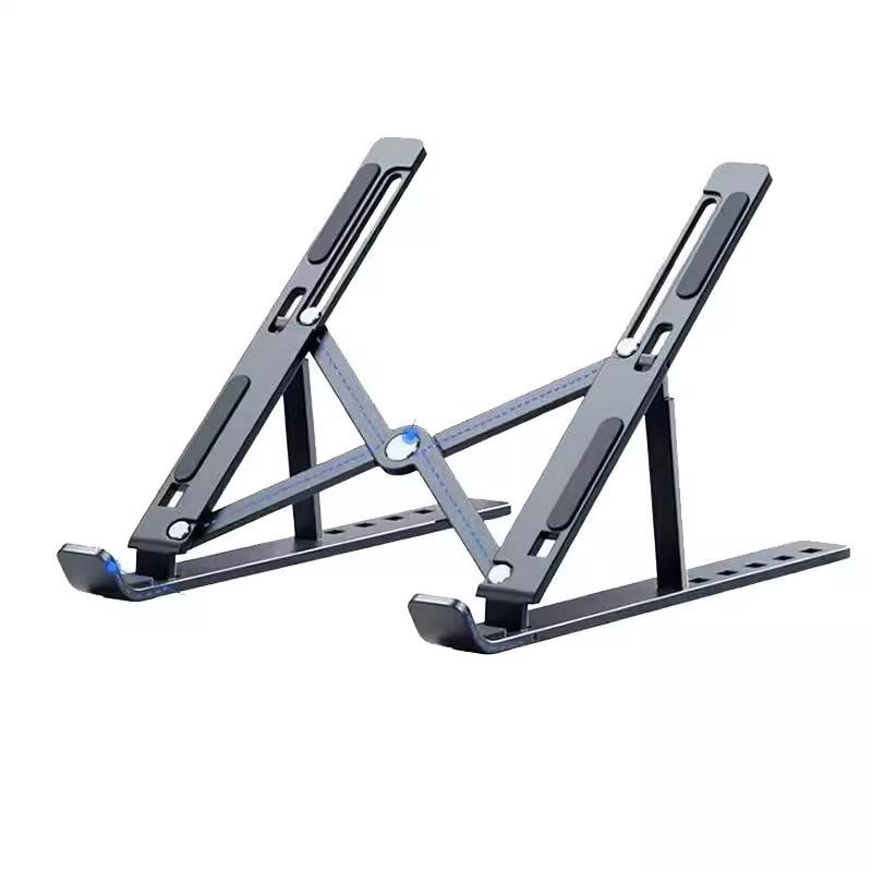 Portable Metal Laptop Cooling and Lifting Stand with Multifunctional Vertical Adjustment and Storage