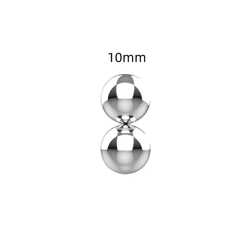 2 Pcs Stainless Steel Magnetic Balls With Strong Magnetic Suction And Smooth Surface Perfect For Stress Relief Office Home