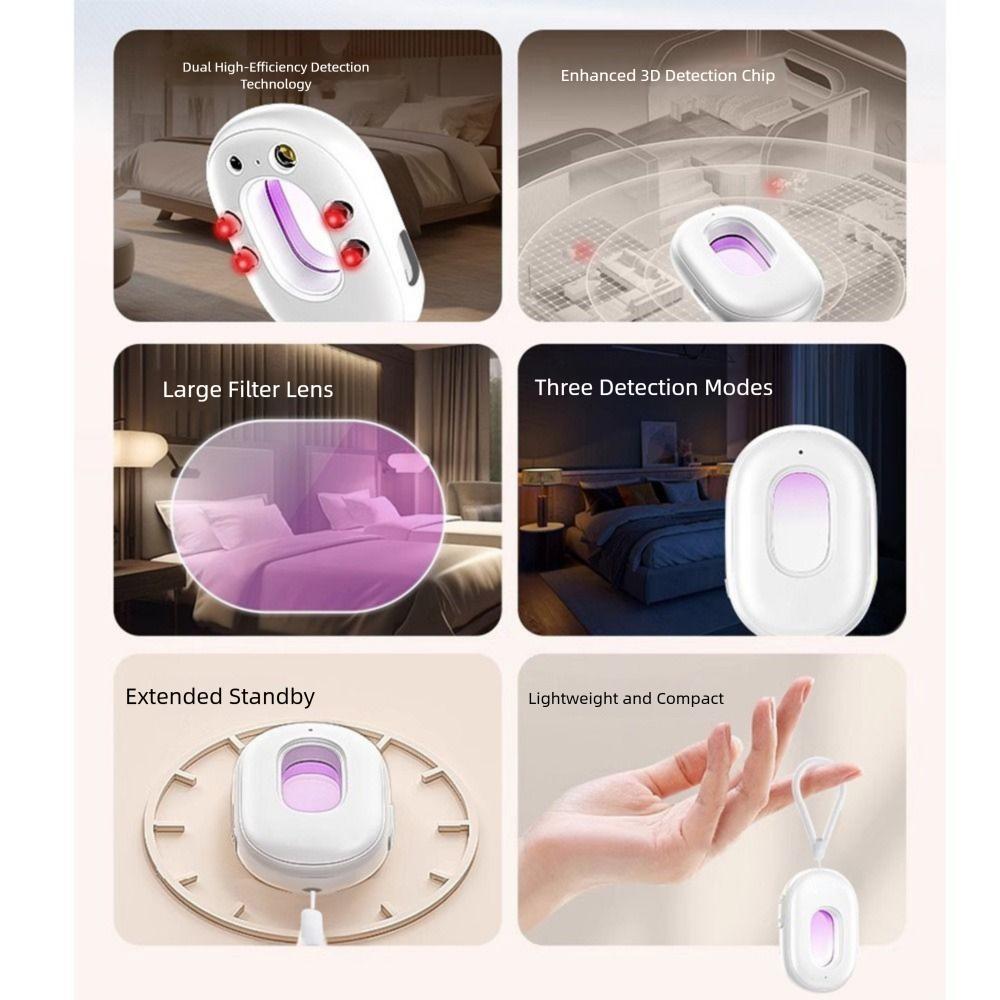 3 Modes Hidden Camera Detector with Hanging Handle Security Detector Device  Security Check