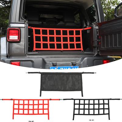 Trunk Organizer Back Seat Hanging Pockets For Jeep Wrangler JL 2018 Up Car Accessories,Black Red