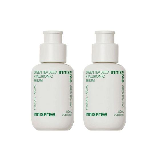 

Innisfree Green Tea Seed Hyaluronic Serum Deep Hydration & Skin Barrier Care 80ml × 2
