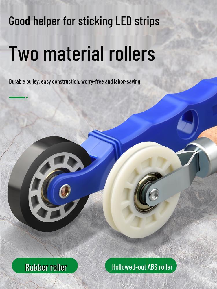 Low-Voltage Light Strip Solid Wood Pressure Roller - Universal Installation Tool