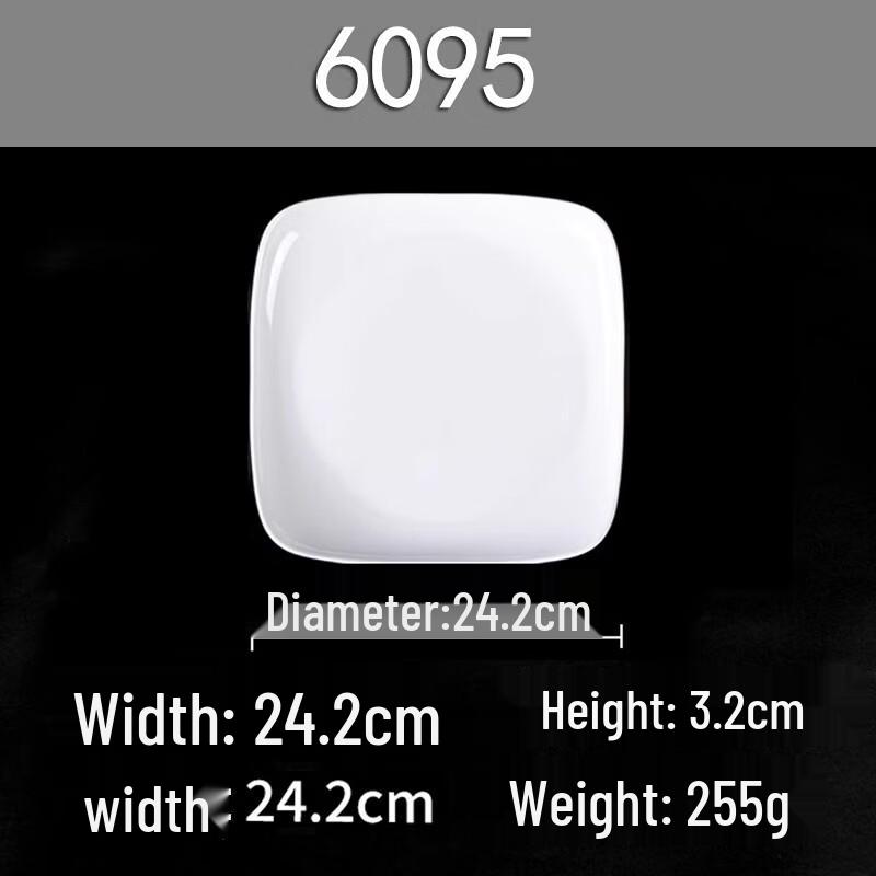 AVADEN Round Melamine Divided Dinner Plate Set