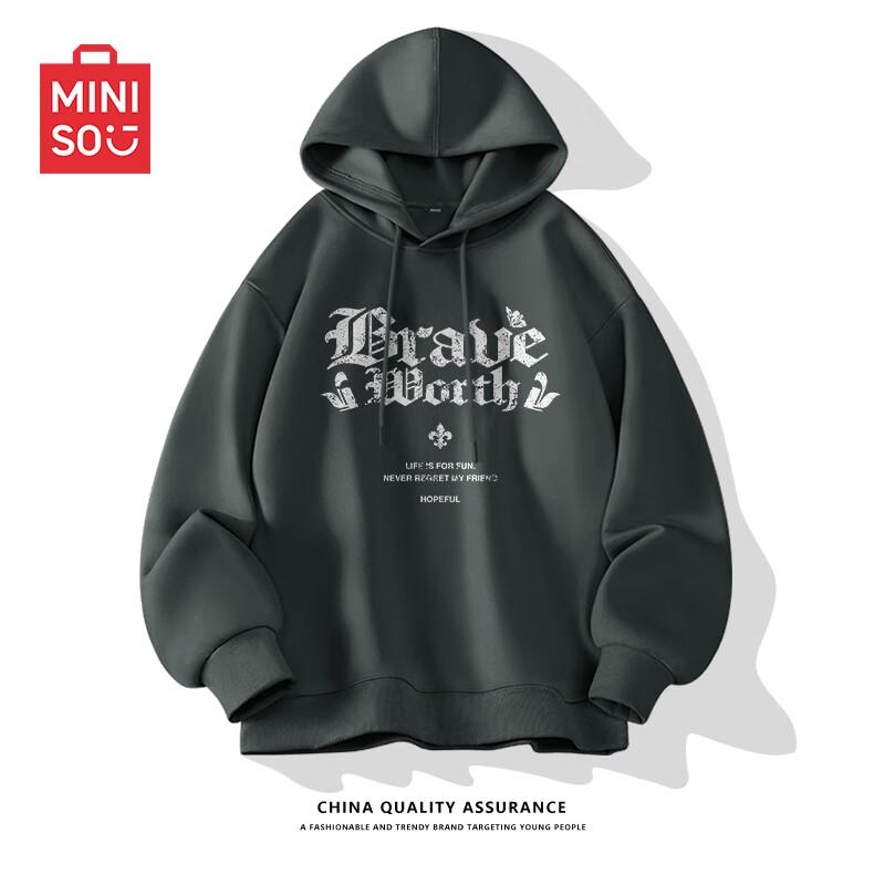 

Miniso Men s American Style Hooded Sweatshirt 2XL