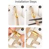 Metal Capsule Shoelaces Buckle, Metal Elastic Shoelaces,Fasteners Metal Clasp, Lazy Laces Buckle Laces Capsule Clasp Buckles