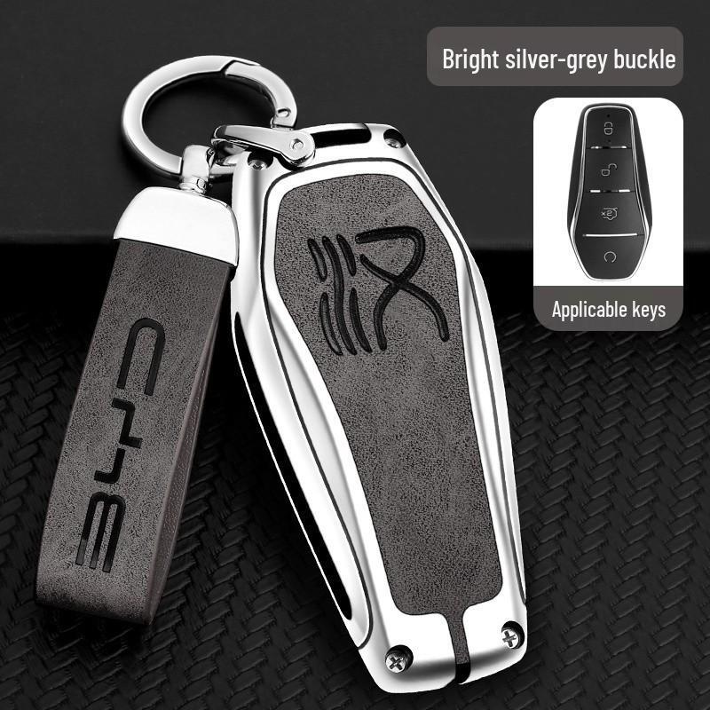 BYD Key Case Metal Shell: Anti-Lost Protection for Song PRO, Han, Tang, Song PLUS, Song MAX, Qin PRO Models.
