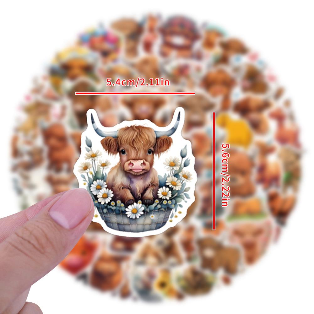 110 Cartoon Animals Doodle Stickers Decorative Scooter Notebook DIY Stickers