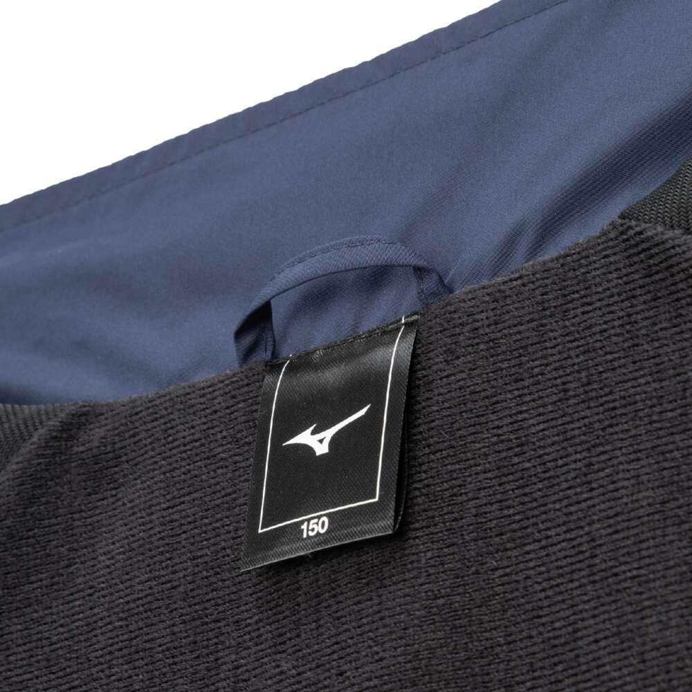 Mizuno Training Wear JR Warm Pageant Blue X Cayenne Jacket, Kids', Moisture-Wicking, Heat-Generating, Water-Repellent, Windproof, 32JEB932,