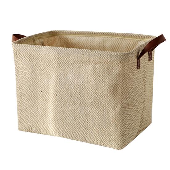 Storage Basket Decorative Dense Stitches Fabric Dirty Clothes Basket for Laundry