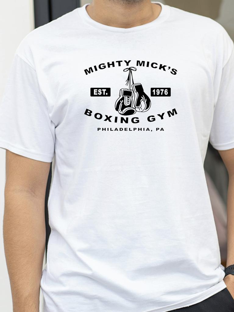 Mighty Mick's Boxing Gym T Shirt Boxing Men Tops Cotton Harajuku Clothes Tee Summer Casual Crew