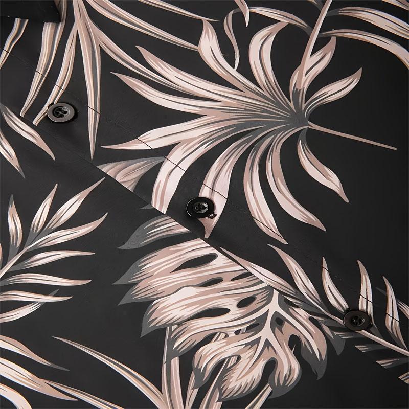 Men's Hawaiian Style Summer Clothing 3D Digital Printing Casual Quick Drying Style Short Sleeved Shirt