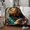1PC Lion, Butterfly Blanket, Throw For Sofa, Bed, Travel, Camping, Livingroom, And Bed, Printing Blanket With Soft And Warm Fabric yy250918128