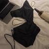 2026 New Women Boho One Piece Swimsuit Bikini Set High Waisted Halter Neck Monokini Push Up Sexy Summer