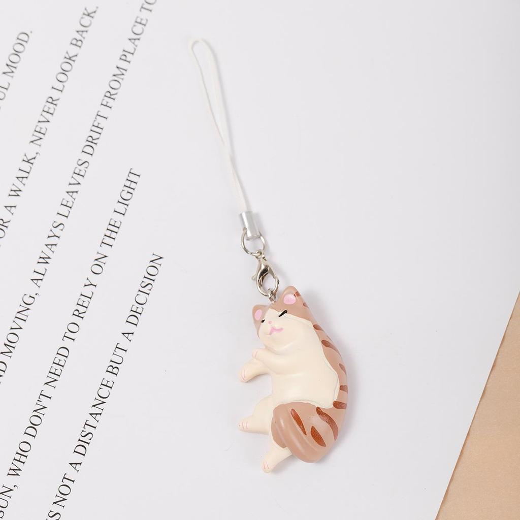 Original Cute Cat Resin Keychain & Bag Charm Gift