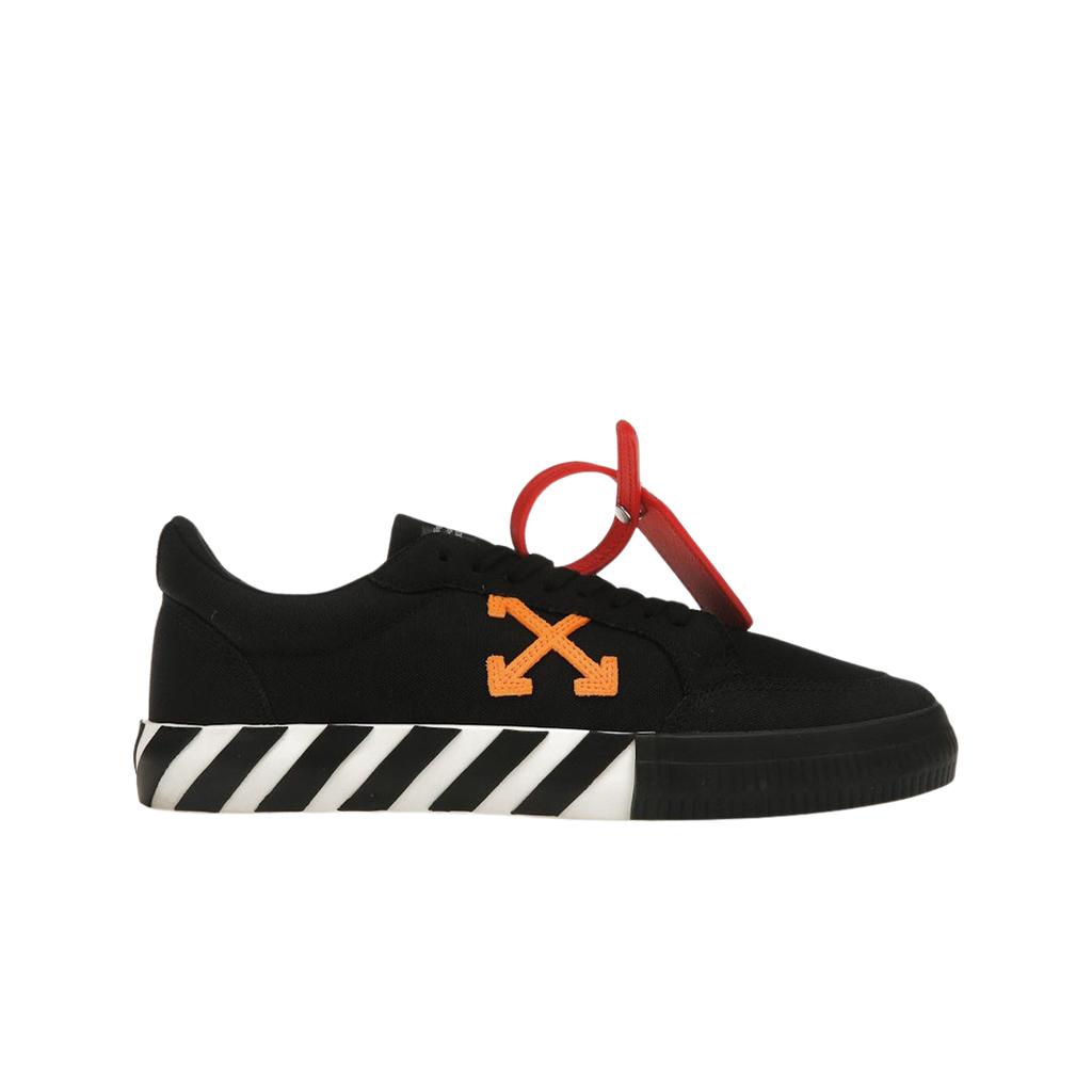 Off-white Low Vulcanized Canvas Sneakers Black Blood Orange - 23ss