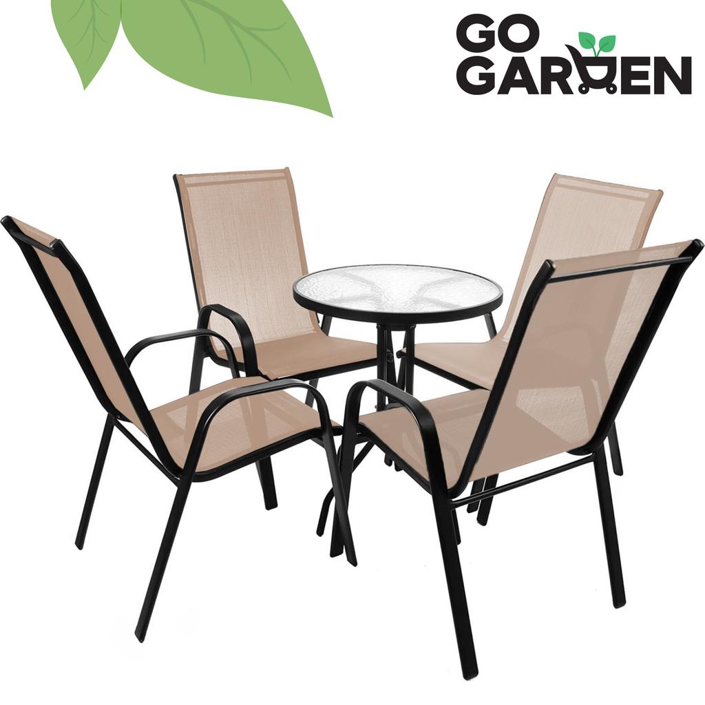 Metal garden chair, terrace, balcony, armchair, modern, 2 pcs.