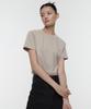 MUSINSA STANDARD WOMAN Women'S Crew Neck Crop T-Shirt [Mushroom]