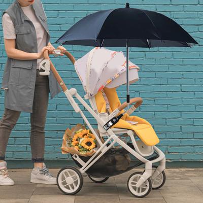 Bebek Arabası Çocuklar Ayarlanabilir Kelepçe UV Dönme Koruması Güneşlik Su Geçirmez 360 Derece Şemsiye Taşınabilir Buggy Güneş Geçirmez Şemsiye