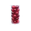 Christmas Ball Set: 24 Colorful Plastic Ornaments (3/4/6/8cm) for Christmas Tree Decorations