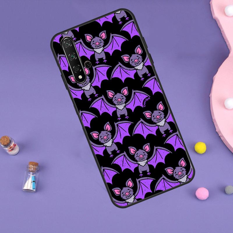 Halloween Vampire Bats For Huawei Nova 10 9 SE 3i 7i 8i 11i 12i Y60 Y61 Y70 Y72 Y73 Y90 Y91 P20 P30 P40 Lite Case