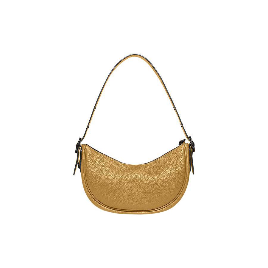 New COACH Cow Leather Handbag, Shoulder Bag Women's Yellow CC439-V5LQT