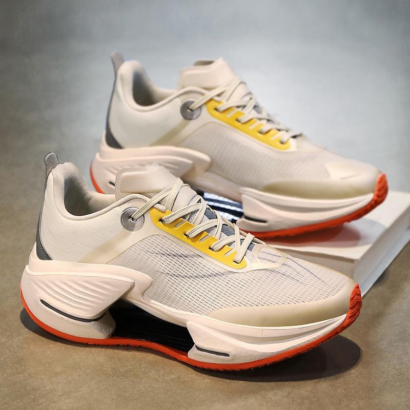 Men's and Women's Running Shoes, New Breathable Shock-absorbing Sports Shoes, Carbon Board Racing Junior High School Students