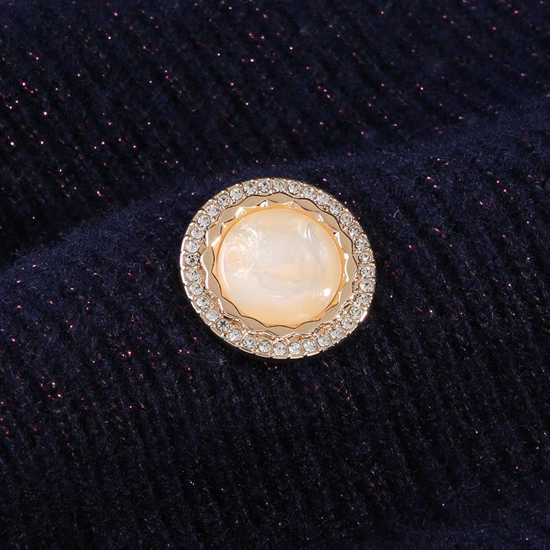 10Pcs High-End Pearl Buttons Women'S Clothes Jacket Shirt Decorative Buttons Accessories Coat Sweater Buttons