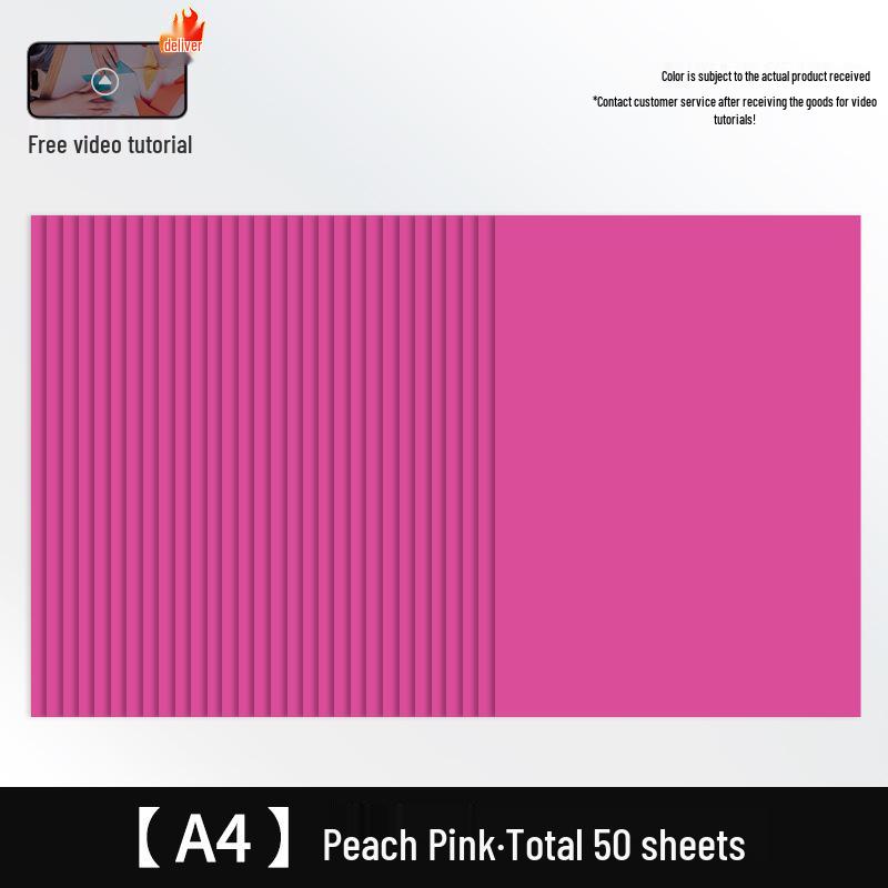 Free Shipping: Extra Thick A4 Color Cardstock - 50 Sheets - 160g White Card for Children's Crafts & Origami