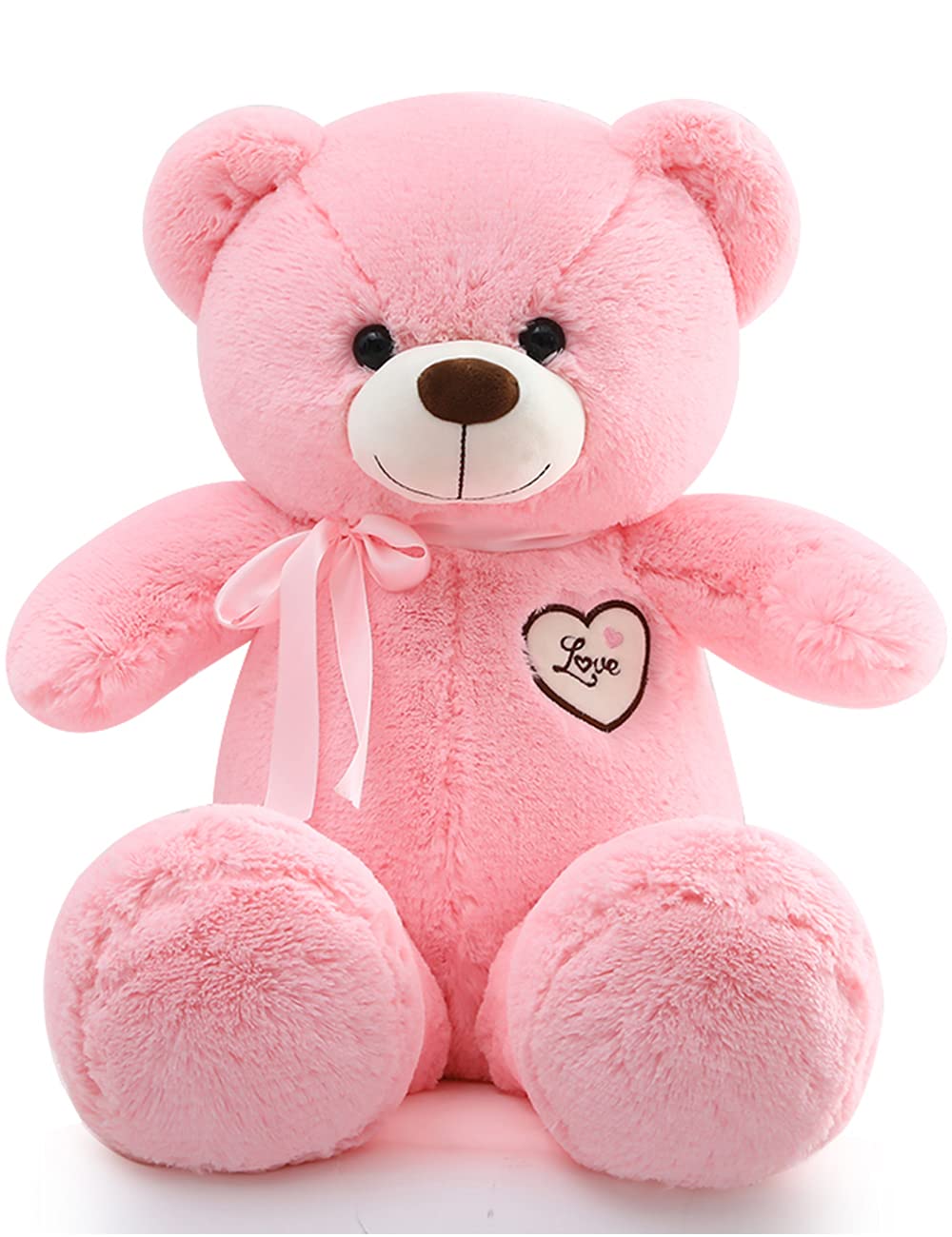 

MIXUS Large Plush Large Plush Gift Bear/Teddy Bear/Huggable Pillow/Extra Toy/Gift/Celebration/Store Decoration/Children s Gift/Birthday (Pink, 100cm) розовый