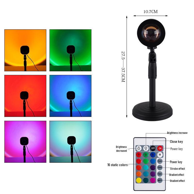 Sunset Projection Atmosphere Lamp – Twilight Live Fill & Night Light