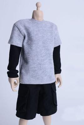 Scale for Action Figures and Pants and Shoes Not Black and Gray 1/6 Movie/Anime/Game Outfit/Clothes - Hoodie, Clothes, (Body, Head, Included) -