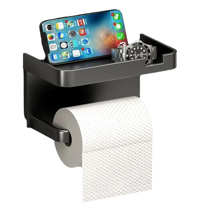 Toilet Paper Holder Plastic Storage Rack Kitchen Towel Placement Of Seasoning Bottles Bathroom Wall Roll Of Paper Phone Storage