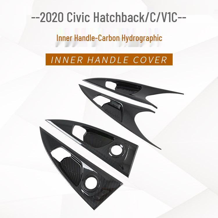 

ABS Carbon Fiber Interior Door Handle Cover for 2020 Civic Hatchback ABS