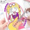 32-Sheet DIY Scrapbook Sticker Album for Cartoon Princess Coloring, Decorative Stickers for Journal DIY, Craft Decor