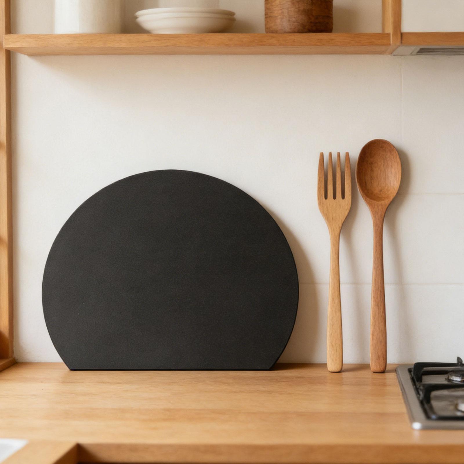 Half Round TPU Cutting Board Large Anti Slip Chopping Mat for Kitchen Fruits Vegetables Food Prep