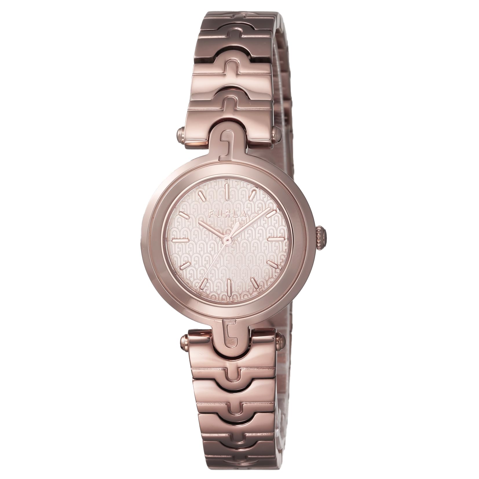 

Watch FURLA Rose Gold Dial Stainless Steel Quartz Watch Jewelry Accessory WW00050019L3 [FURLA] ARCH-BAR 26.5MM Women s рожевий колір золота