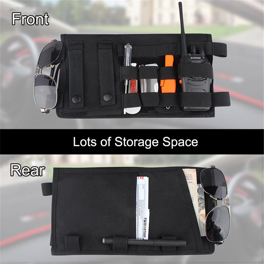 Car Sun Visor Organizer Bag Multi-Pocket for Jeep Wrangler TJ JK JL JT 1997-2025 for Suzuki Jimny 2019-2025 Interior Accessories