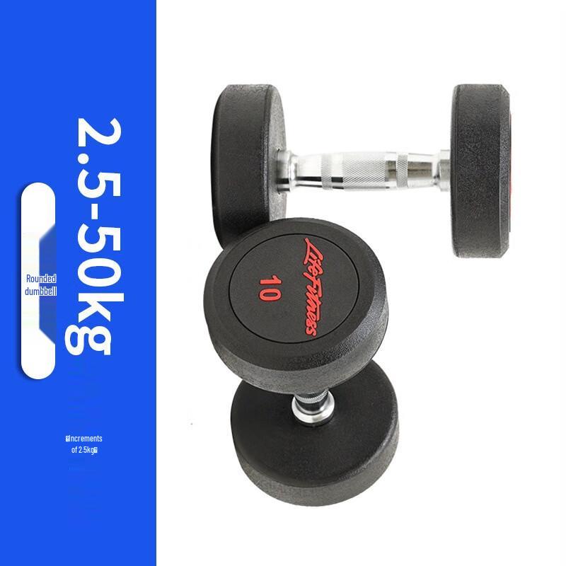 Yimai Round Rubber-Coated Fixed Weight Dumbbell
