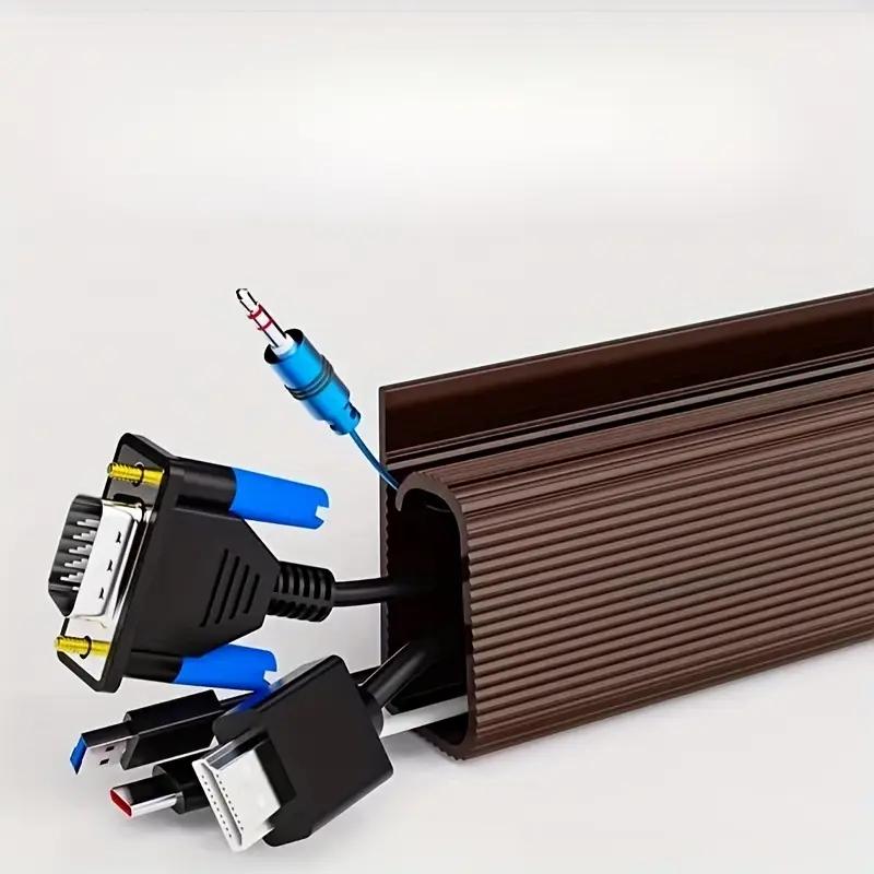 

1PCS Under-Desk Cable Organizer - Self-Adhesive Cable Raceway, Home & Office Cable Management Solution