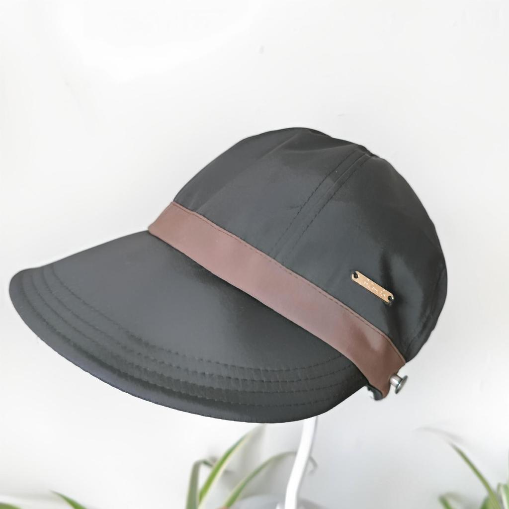 Spring and summer large brim vinyl sun hat UPF + UV protection Velcro adjustable hat circumference sun protection hat