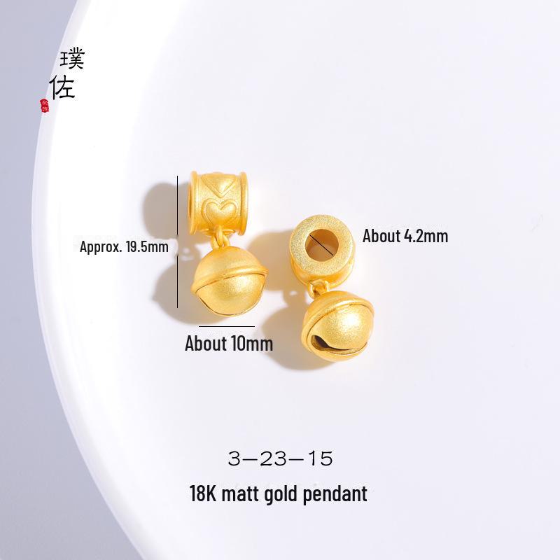 18k Matte Gold Pearl Butterfly Flower Pendant Love Bracelet Necklace DIY Jewelry Accessories for Women