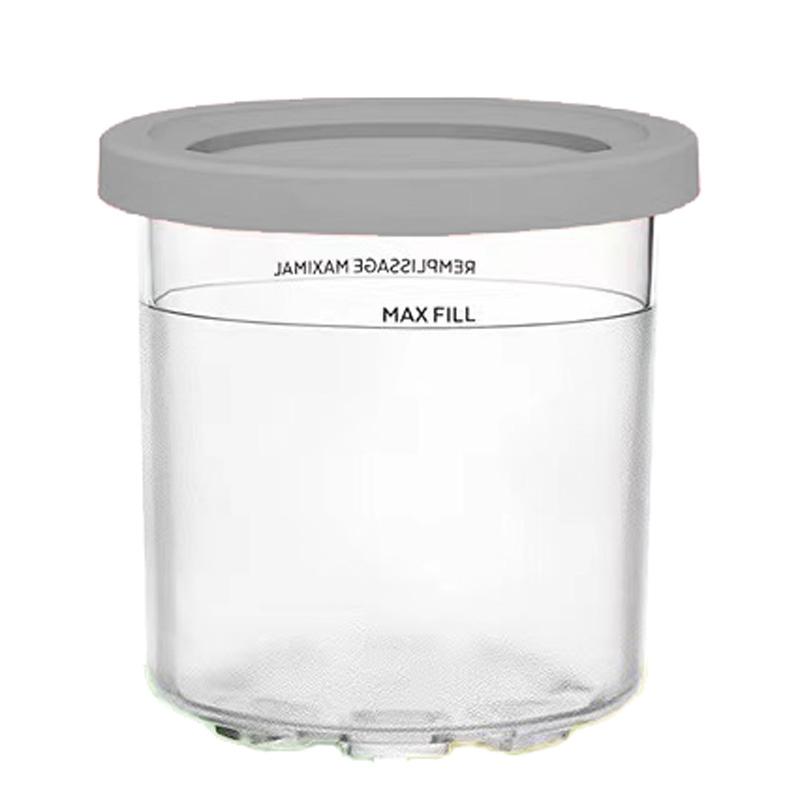 Eisbecher Becher für Ninja Creamie Eismaschine Becher Wiederverwendbar Kann Eis mit Löffel Etiketten aufbewahren