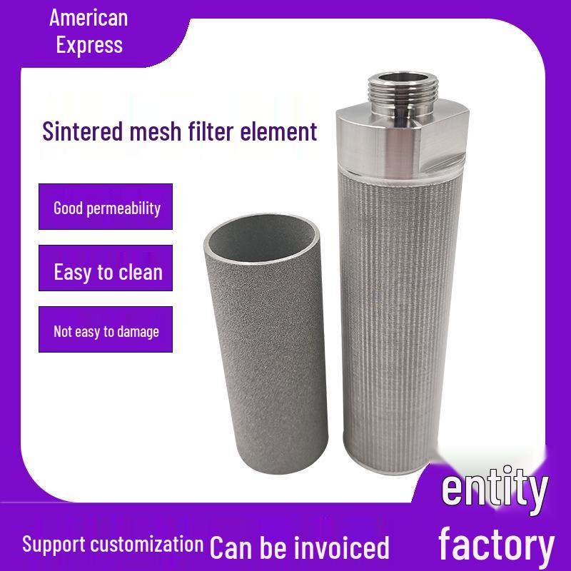 Reinforced Stainless Steel Sintered Filter Cartridge for Backwash Pilot Wastewater Treatment
