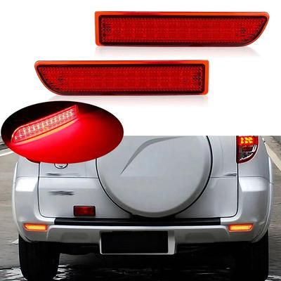 2Pcs LED Rear Bumper Reflector Light for Toyota Avensis Saloon Estate/Tourer Estima 2.4 Previa RAV4 Brake Warning Dynamic Lamp.