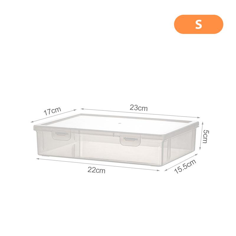 Book A4 Document Storage Box Desktop Office Test Paper Storage Certificate Storage Box Transparent Data Sorting File Box